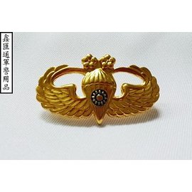 金屬傘兵徽(二顆梅)