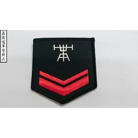 海軍射控下士臂章(黑色)