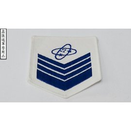 海軍電子上士臂章(白色)