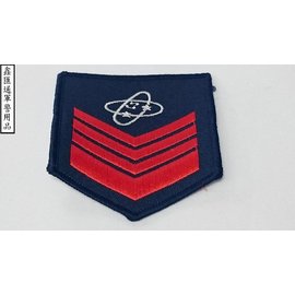 海軍電子上士臂章(深藍色)