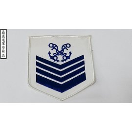 海軍帆纜上士臂章(白色)